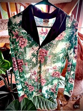 Vintage 70s ACCENT CALIFORNIA for Guys Disco Burron down shirt